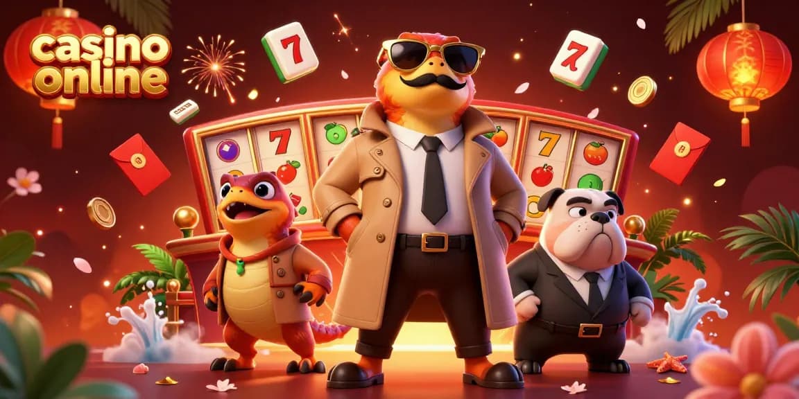 Engage with thrilling moments at our casino online with animated raptors and festive elements.