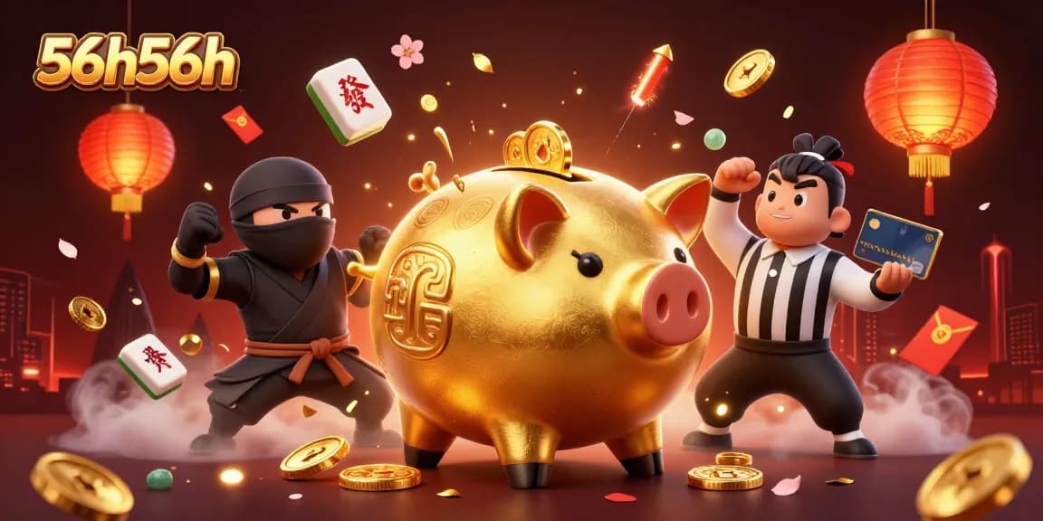 Experience thrilling action with 56h56h’s vibrant online casino, featuring dynamic characters and elements.