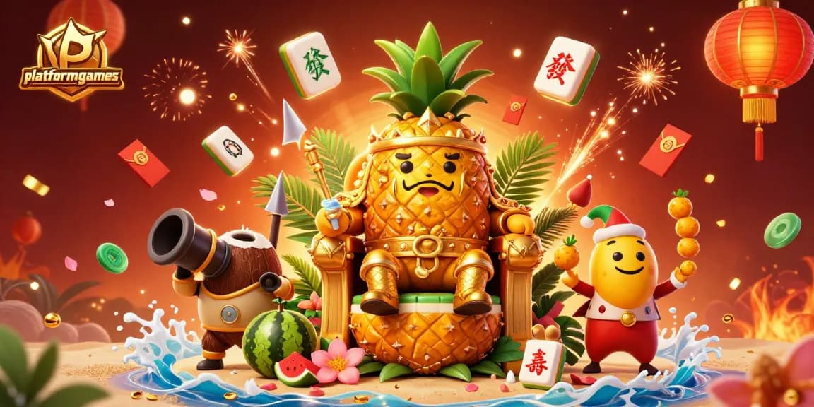 Players enjoy thrilling moments in platformgames as the golden pineapple king reigns at a vibrant casino.