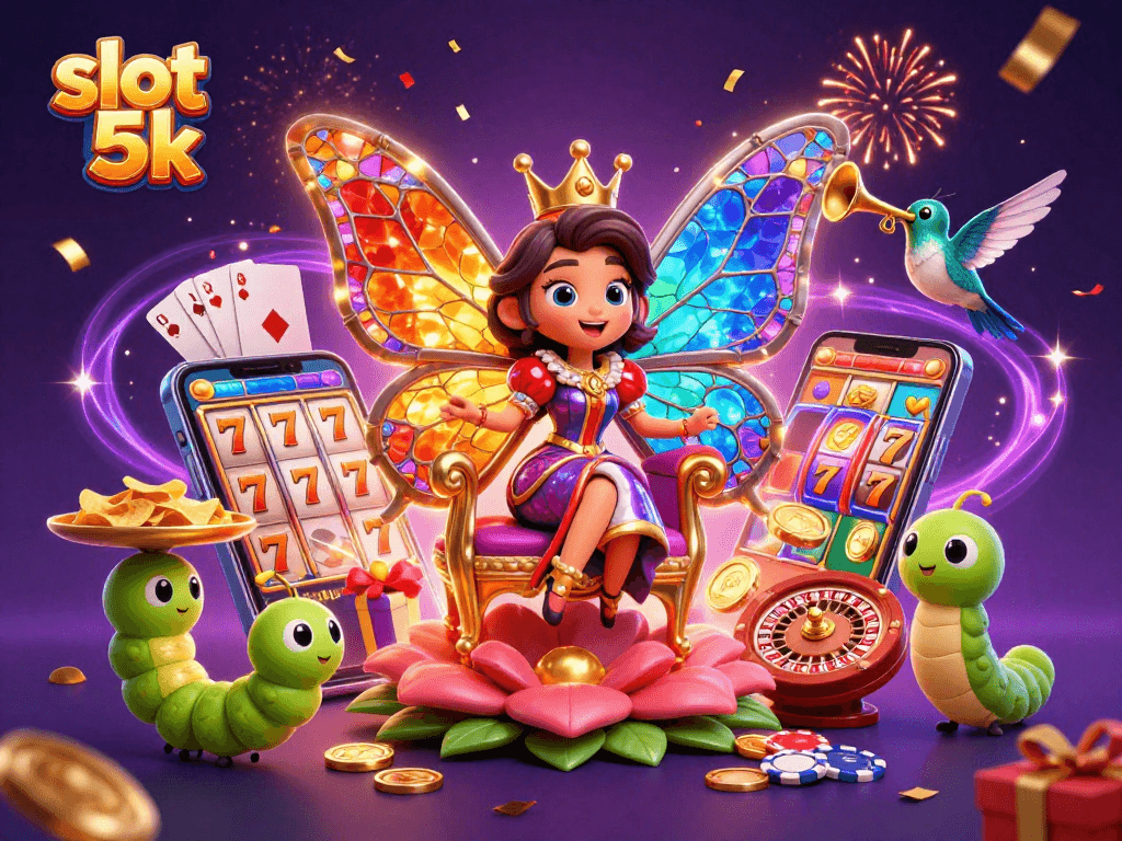 Spin to win in the exciting slot 5k game with vibrant visuals and engaging characters in play.