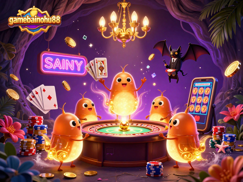 Experience the thrilling lighting magic at gamebainohu88's cave casino with vibrant glowworms!
