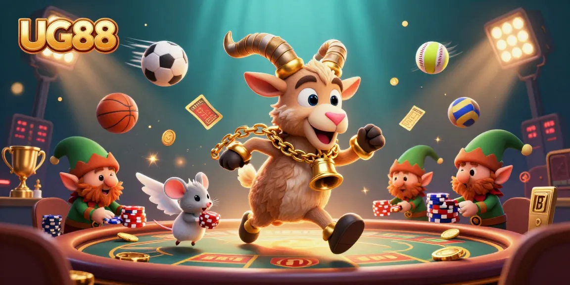 Experience the excitement of UG88 as Krampus hosts a holiday casino, complete with flying sports balls and mischievous gremlins.