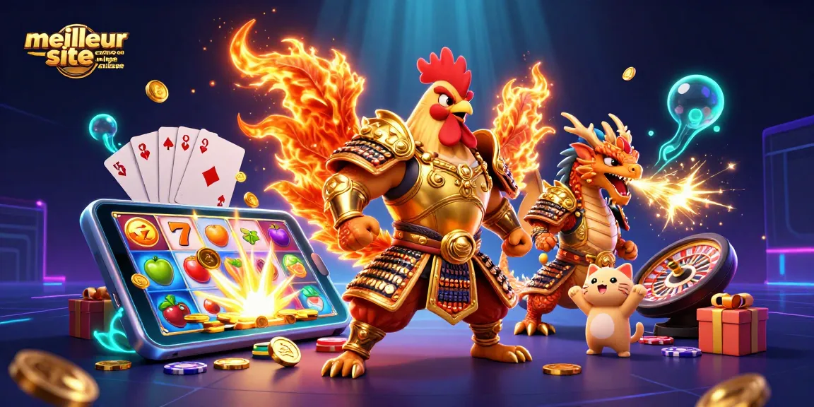 Illustration captivante illustrant le meilleur site casino en ligne suisse avec des personnages de jeu animés et des éléments de casino vibrants.