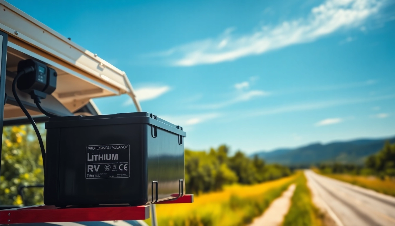 Showcase of high-performance lithium RV batteries in a camper setting, demonstrating durability and reliability.