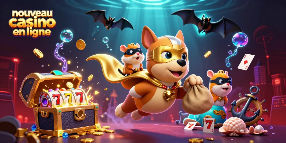 Démarrez votre expérience dans un nouveau casino en ligne avec un chien super-héros et des jeux captivants.