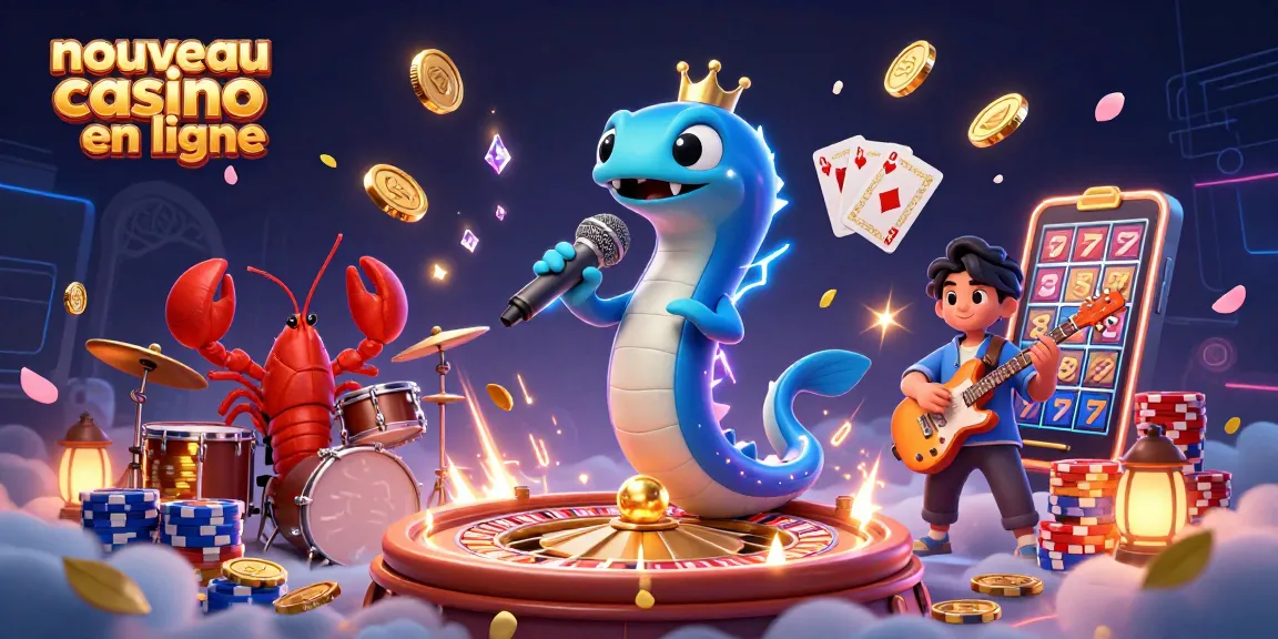 Profitez du nouveau casino en ligne avec une scène lucrative d'une illustration 3D captivante.