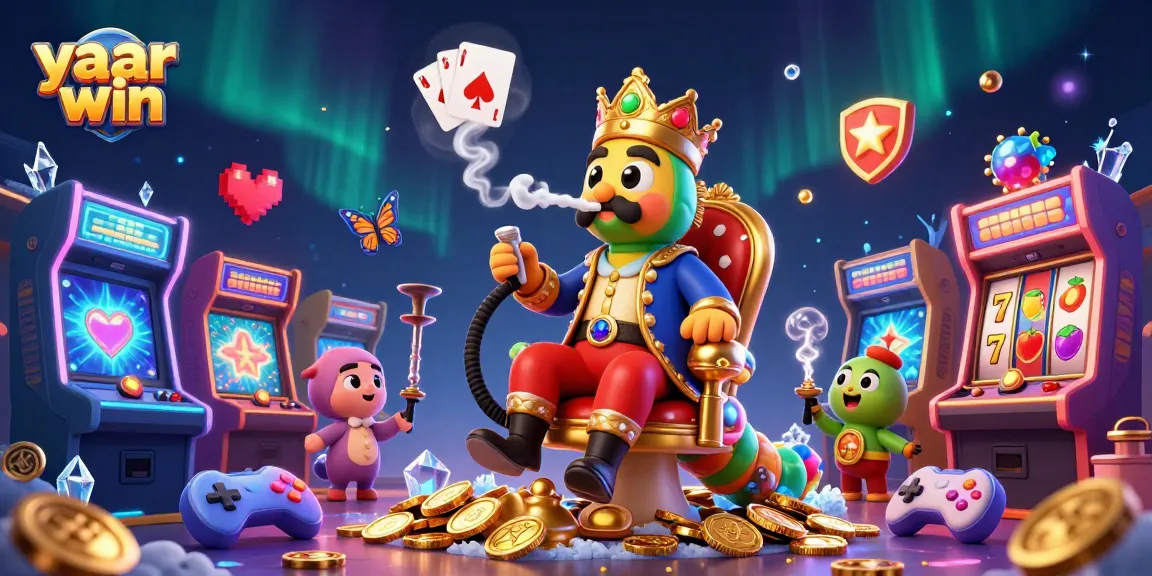 Engage with the excitement of yaar win in a vibrant 3D casino scene featuring unique characters and game elements.