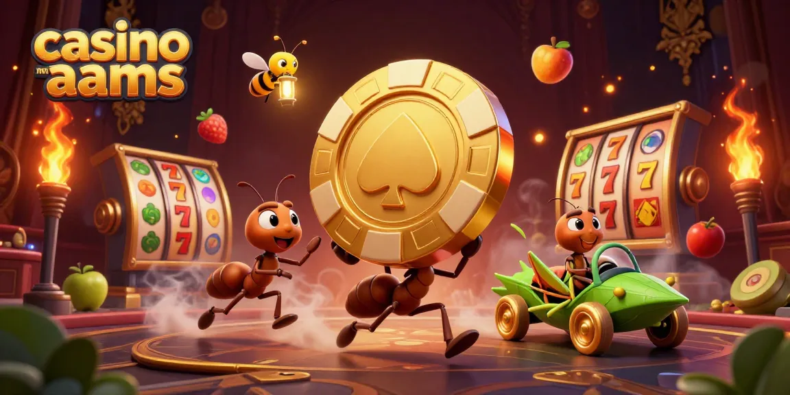 Giocatori al casinò non AAMS manovrano fiches d'oro dai jackpot in un'illustrazione vibrante.