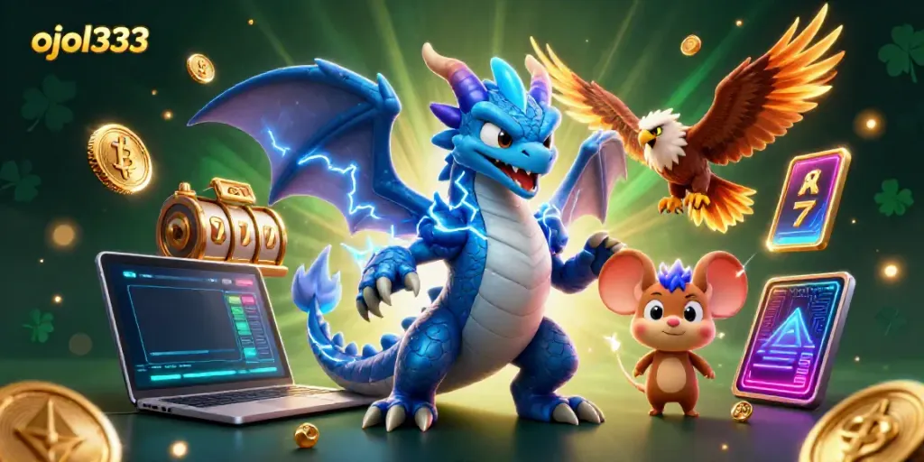 Experience exciting gameplay with ojol333's thrilling casino games featuring incredible animated characters.