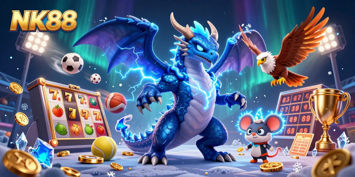 Experience thrilling wins with NK88, featuring vibrant slot designs and dynamic gaming action.