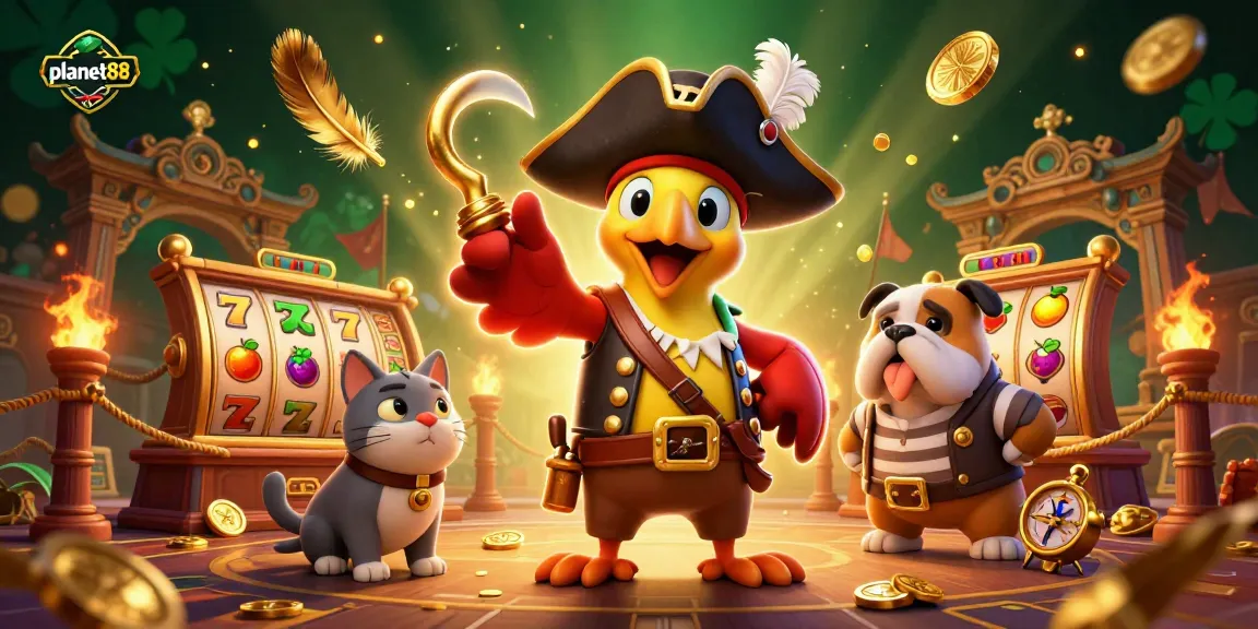 Experience thrilling gameplay at planet88 with vibrant characters and dynamic casino elements.
