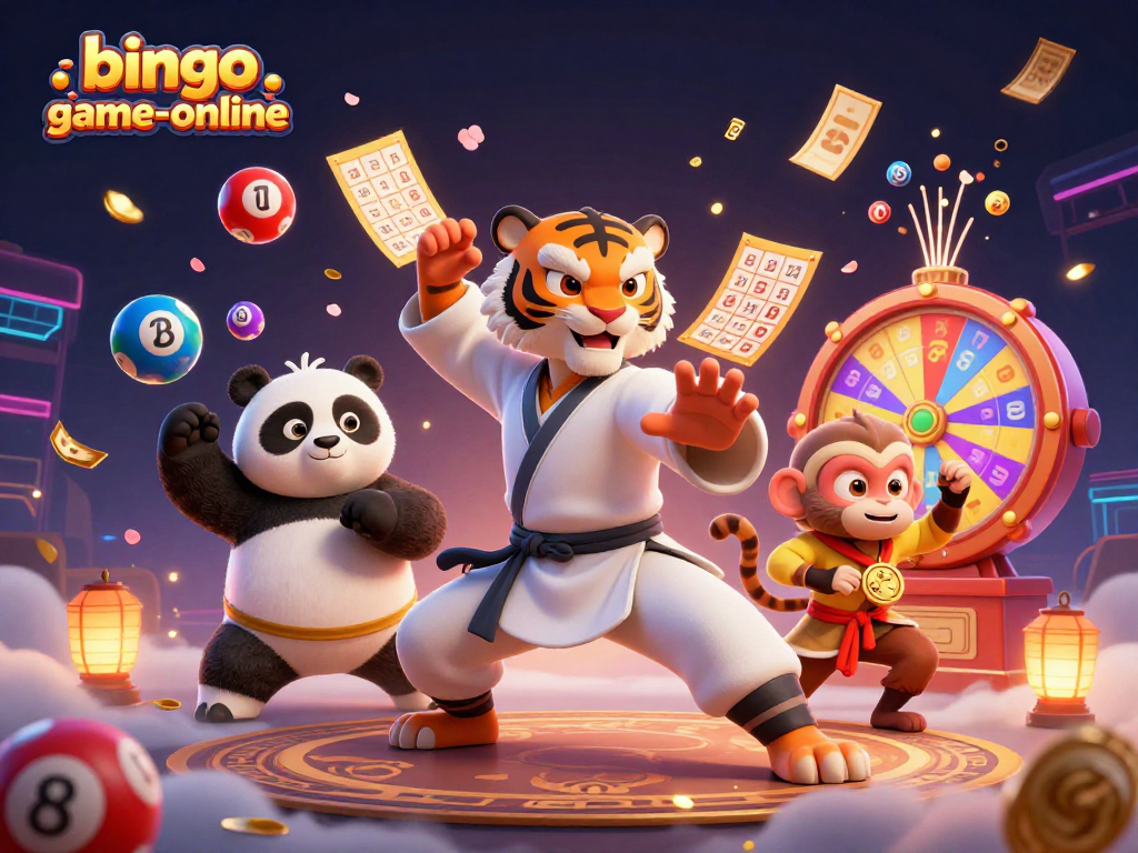 Engage in exciting bingo-game-online action with dynamic lottery elements and vibrant characters.