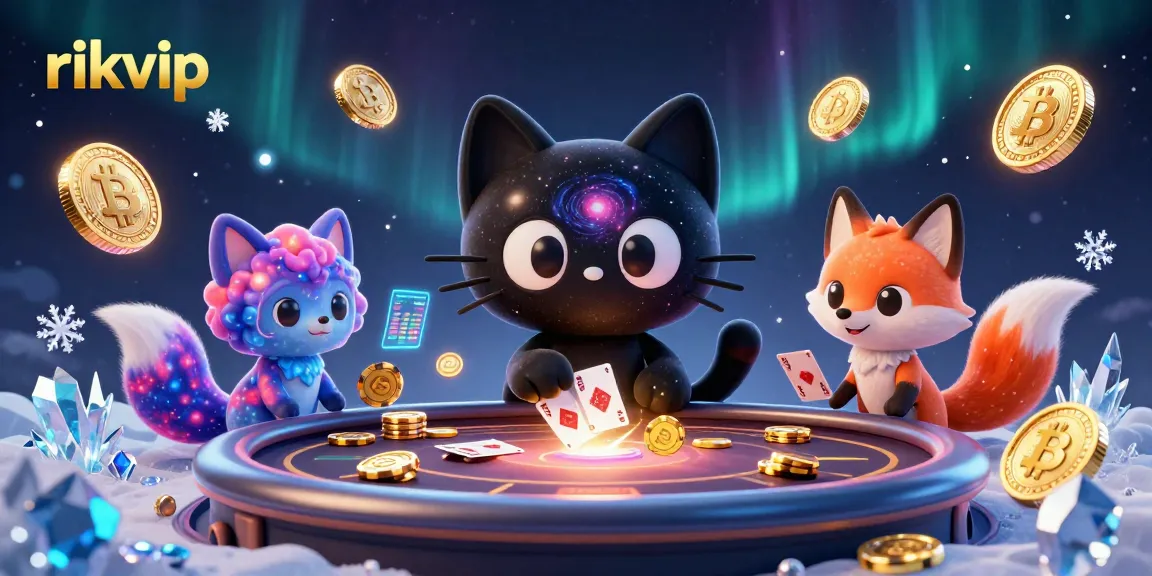 Experience exciting games at rikvip with a vibrant cosmic casino scene showcasing winning moments.