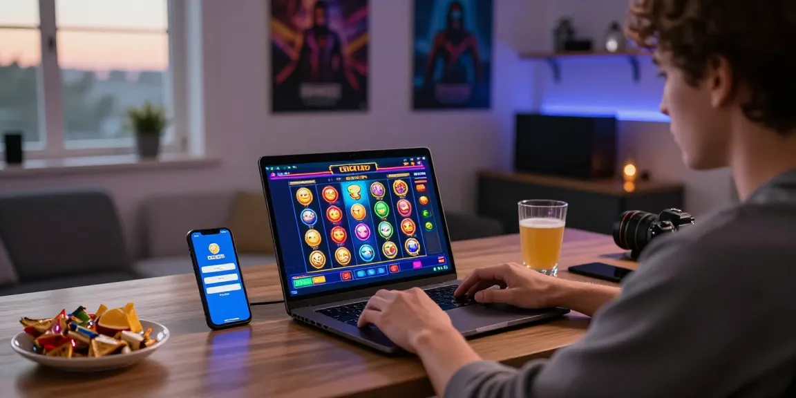 Engaging digital gaming setup showcasing CIKA4D slot gaming experience with colorful graphics.