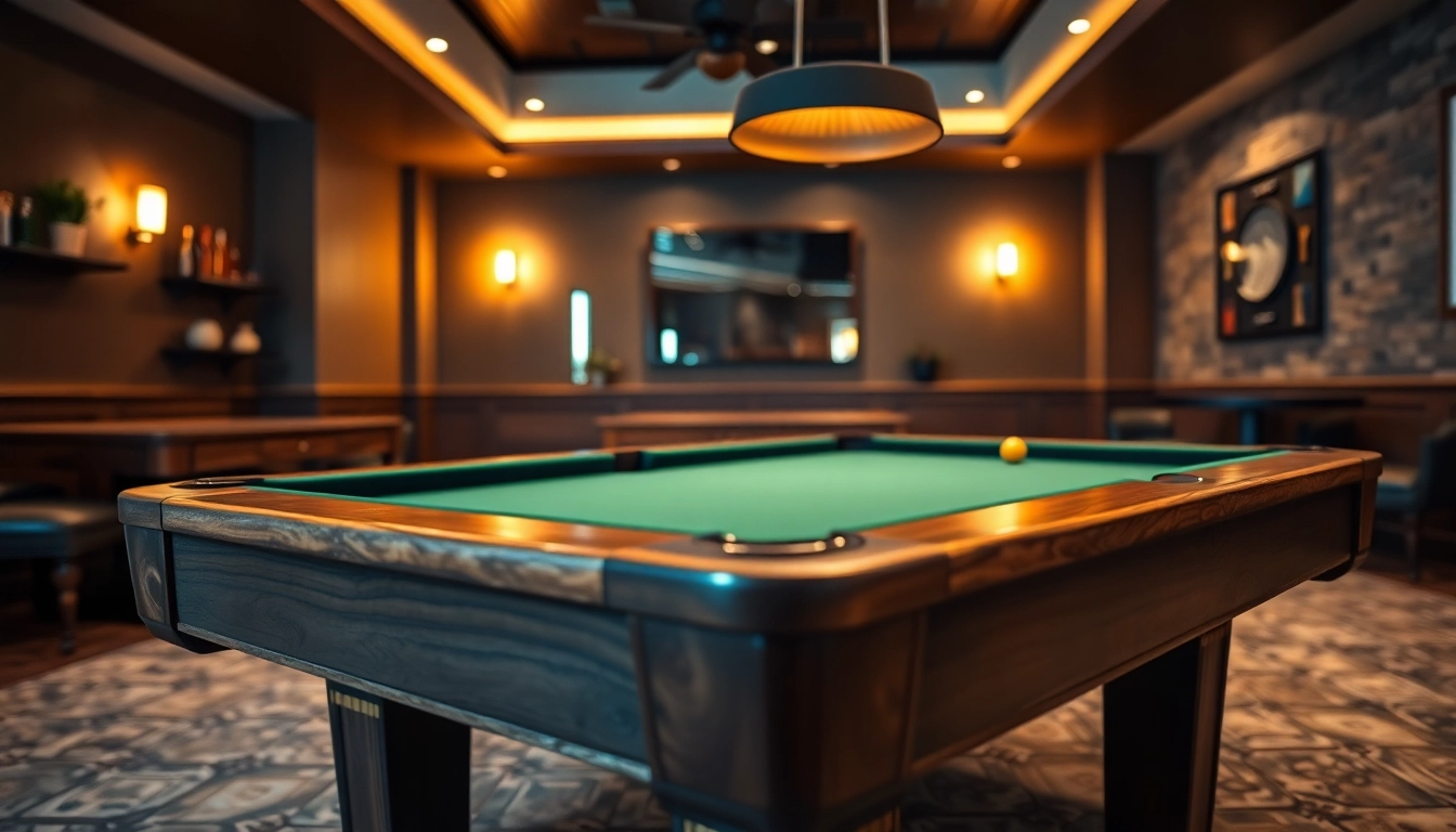 Enchanting interior with a luxurious pool table, perfect as you buy pool tables for your game room.