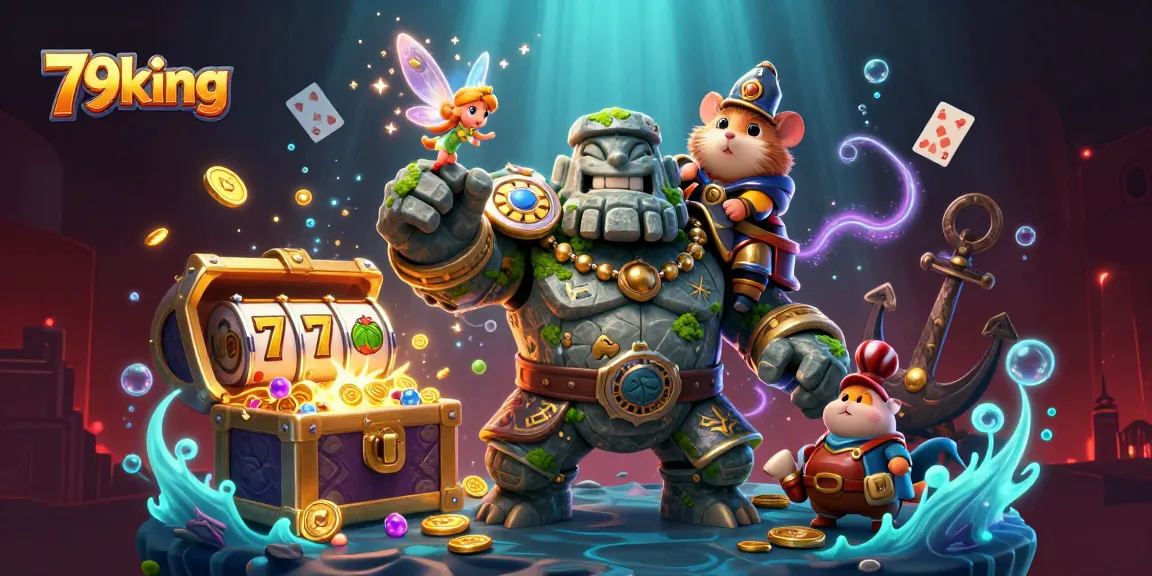 Engage with 79king through an exciting underwater casino adventure featuring dynamic characters.