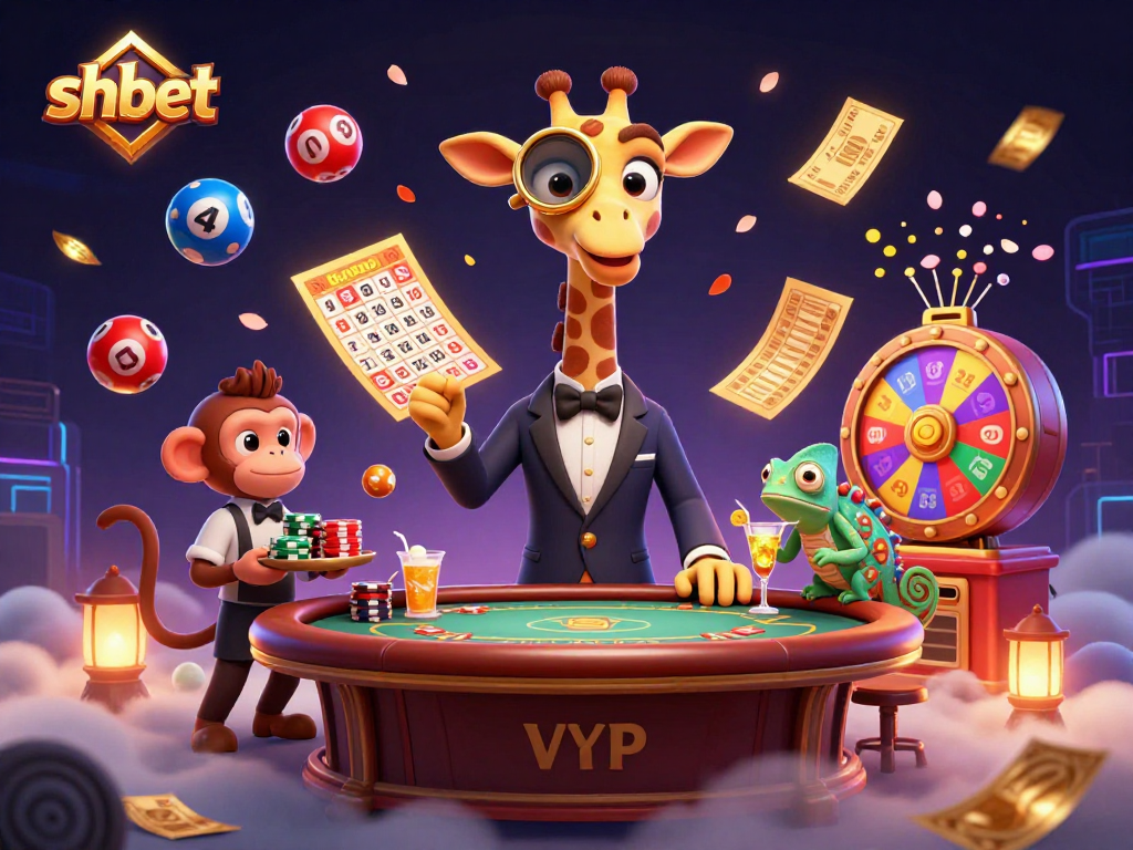 Join the action at shbet with a charming high-roller giraffe, live casino elements, and vibrant lottery dynamics.