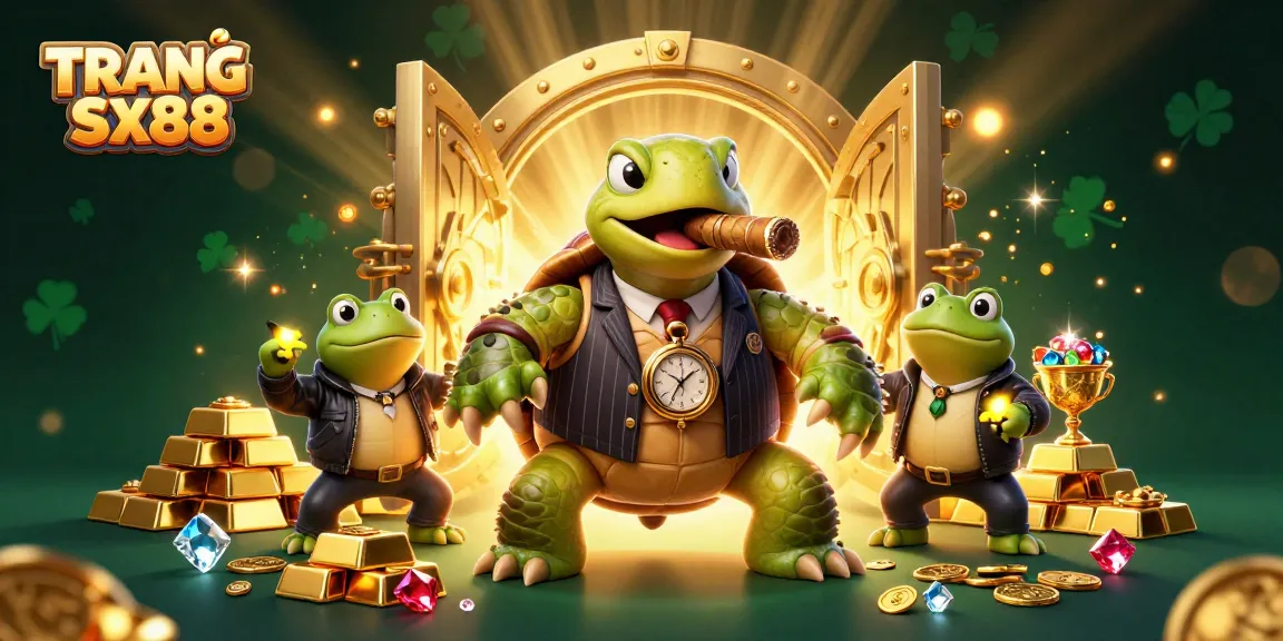 Experience the vibrant energy of TRANG CHỦ sx88 while gaming with the turtle mobster and frog enforcers.