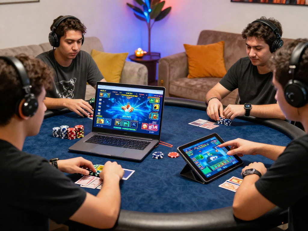 Exciting online gaming scene highlighting situs gacor strategies with players engaged in vibrant gameplay.