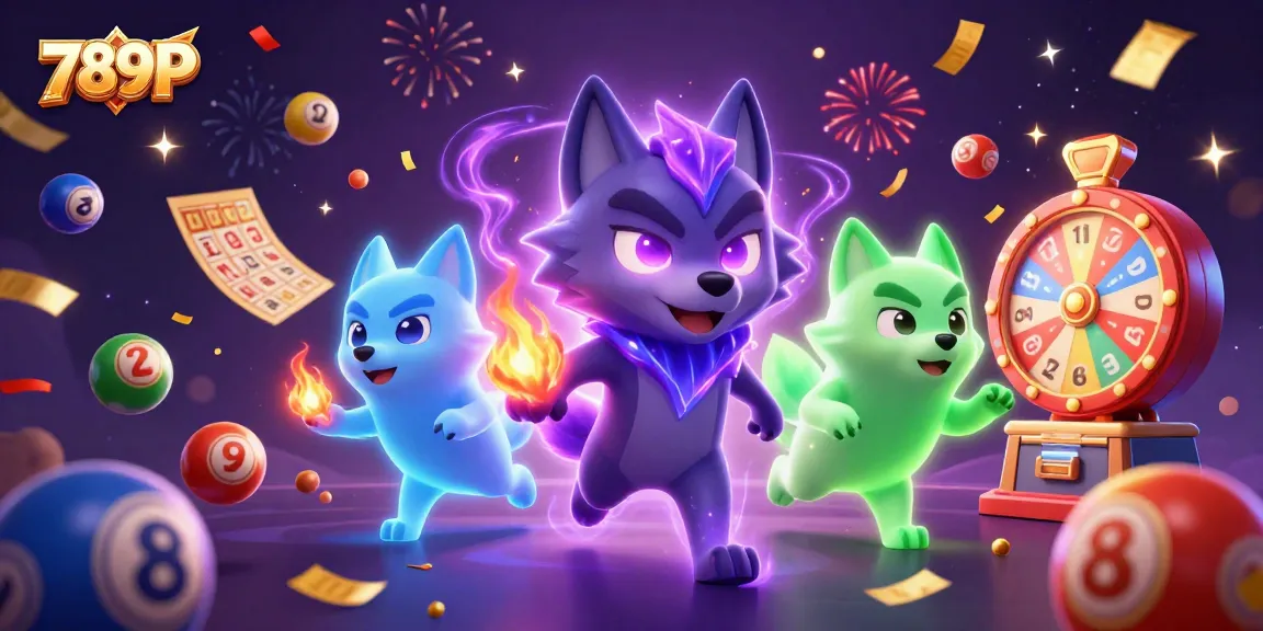 Immerse in the vibrant energy of 789P, where glowing wolves lead a dynamic casino experience with lottery excitement.