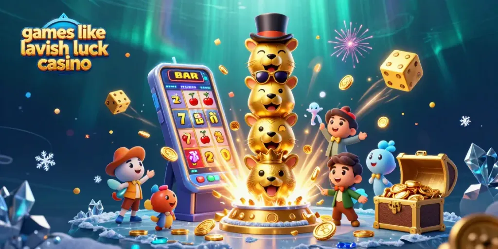 Spin and win at games like Lavish Luck Casino with exciting slots and vibrant casino scene