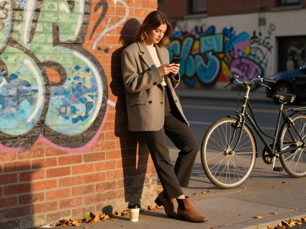Chic urban fashion style on Fashionisk .com with trendy outfits and lifestyle elements.