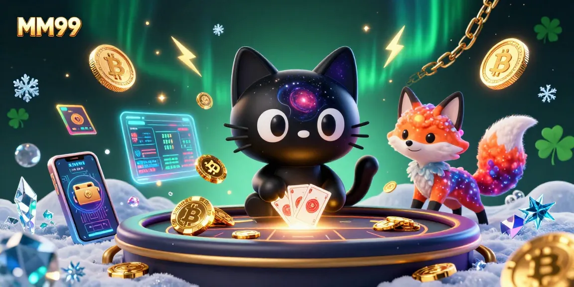 Engage in thrilling gameplay at MM99 with a captivating cosmic casino scene and vibrant characters.