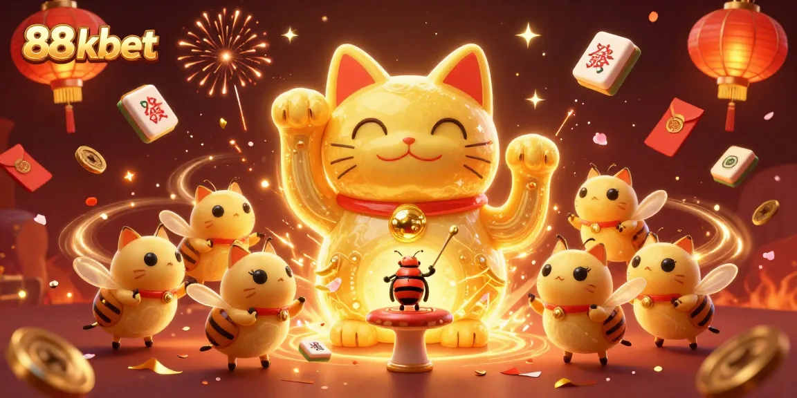 Experience thrilling action and wins with 88 kbet in this vibrant casino-themed illustration.