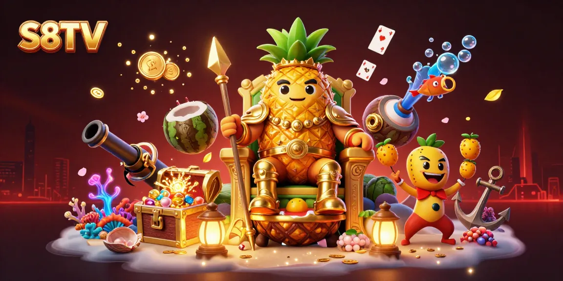 S8TV offers thrilling sports betting action with vibrant, casino-themed illustrations and high-quality visuals.