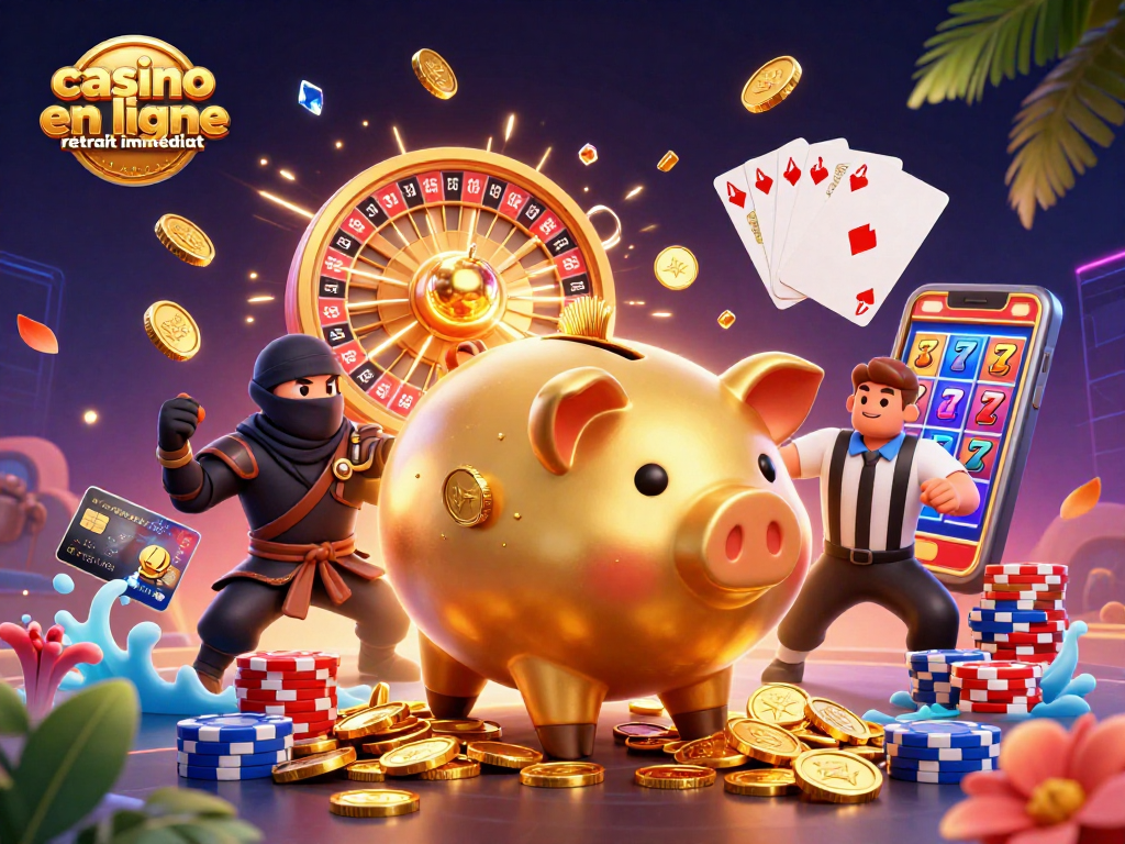 Profitez d'un casino en ligne retrait immédiat avec des gains instantanés grâce à un univers vibrant de jeux.