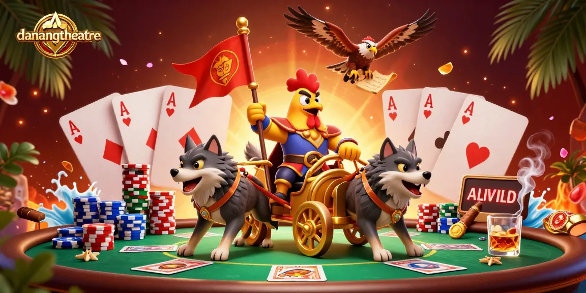 Experience the excitement at danangtheatre with action-packed poker scenes and vibrant 3D illustrations.