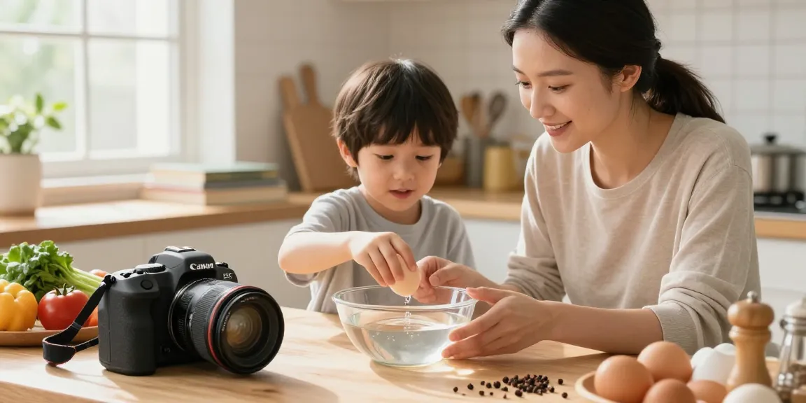 Melakukan Egg Float Test bersama anak di dapur untuk mengecek kesegaran telur dengan panduan dari https://www.eggfloattest.com/contact.