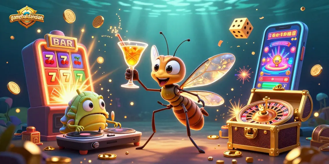 Spin and win with the gamebaidangian mascot in an exciting casino scene!