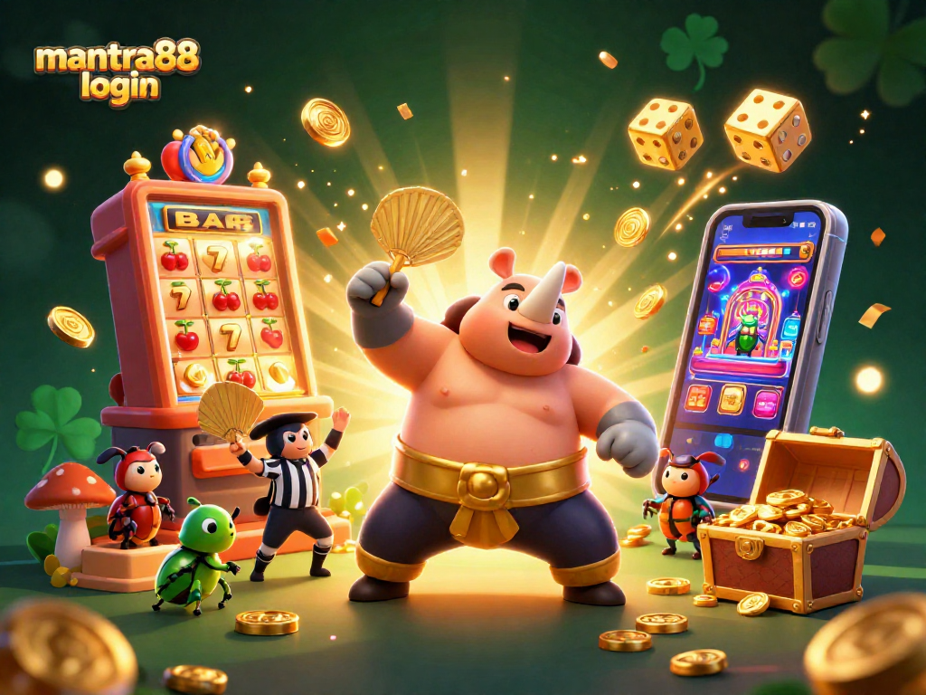 Experience thrilling gameplay at mantra88 login with vibrant characters in a dynamic casino scene.