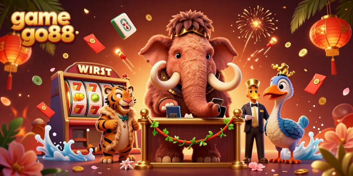 Engage with game go88 in a vibrant 3D casino scene showcasing captivating characters and exciting gaming elements.