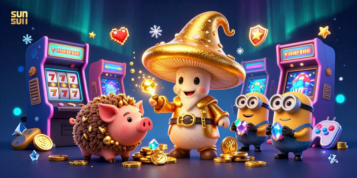 Experience thrilling casino action under the golden sun with magical characters and vibrant game elements.