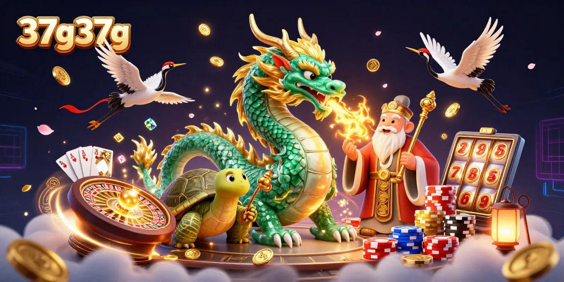 Engage with the vibrant 37g37g casino world featuring mystical dragon and lucky symbols.
