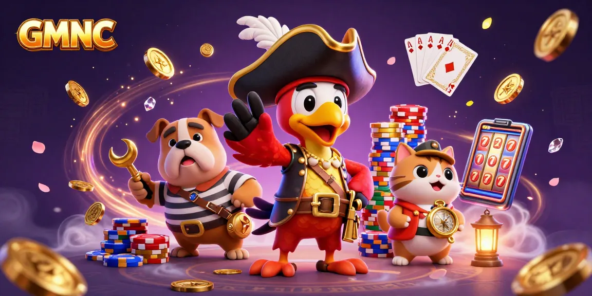 GMNC unleashes an exciting 3D pirate-themed casino adventure with colorful games and winning opportunities.