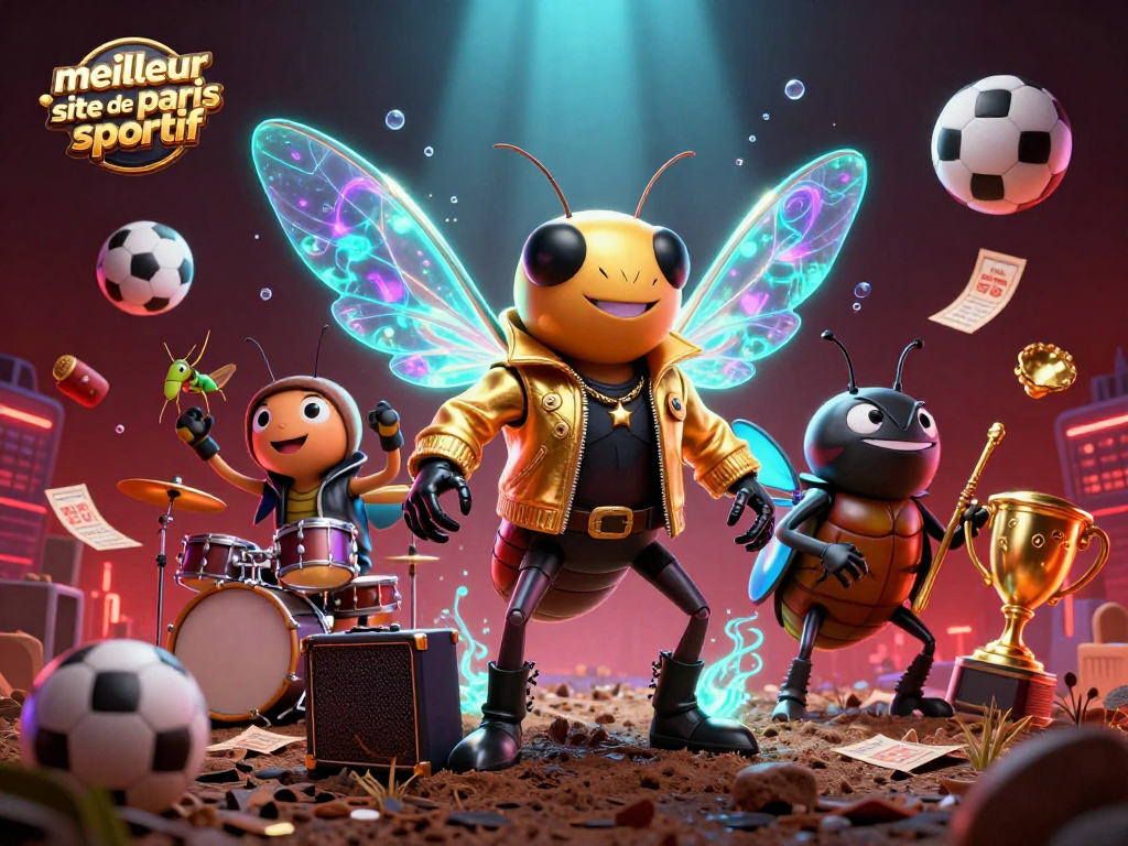 Pariez sur le meilleur site de paris sportif avec des personnages animés en plein concert.