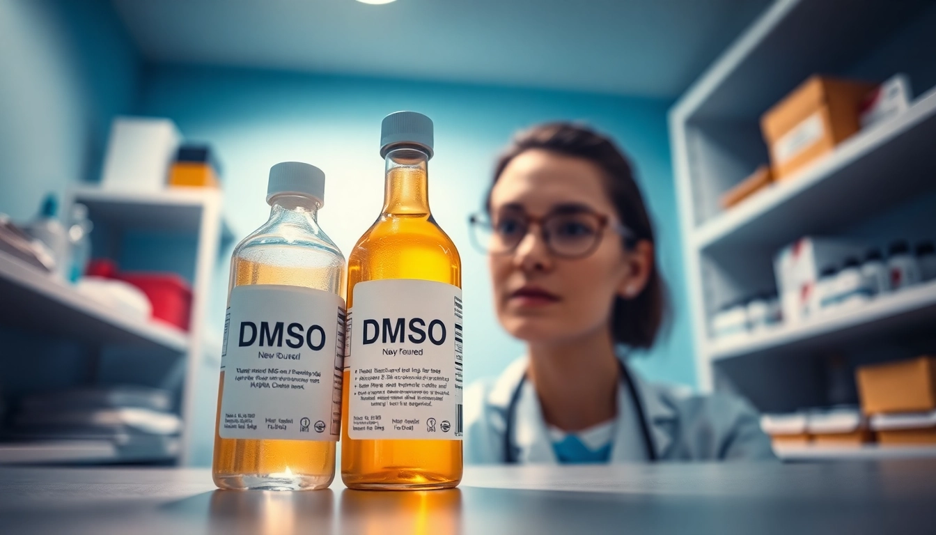 Understanding the health benefits of drinking dmso illustrated by a healthcare professional.