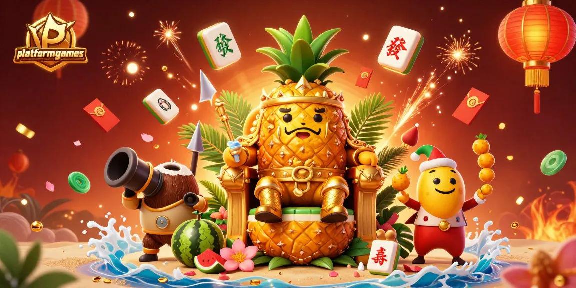 Players enjoy thrilling moments in platformgames as the golden pineapple king reigns at a vibrant casino.