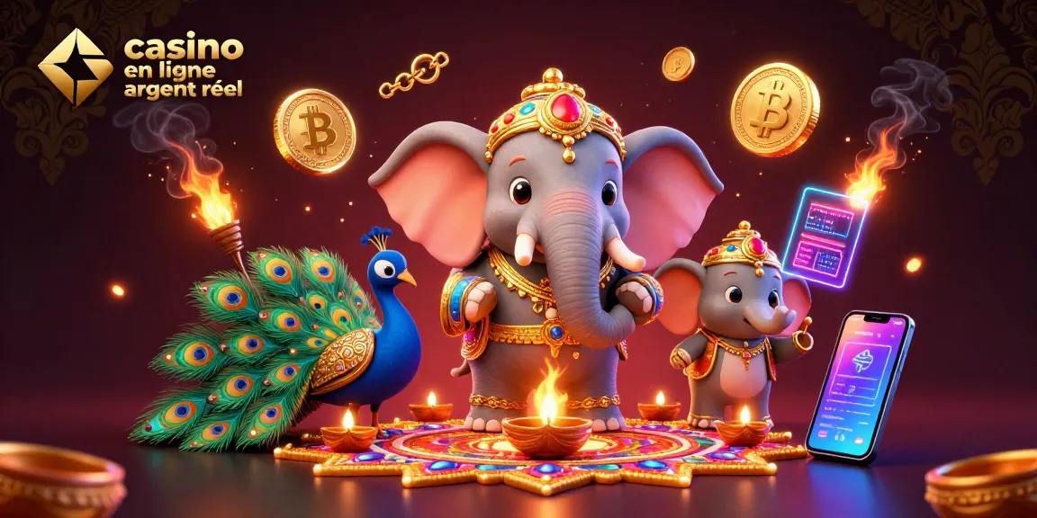 Découvrez les jeux au casino en ligne argent réel avec cet éléphant coloré et des crypto-monnaies.