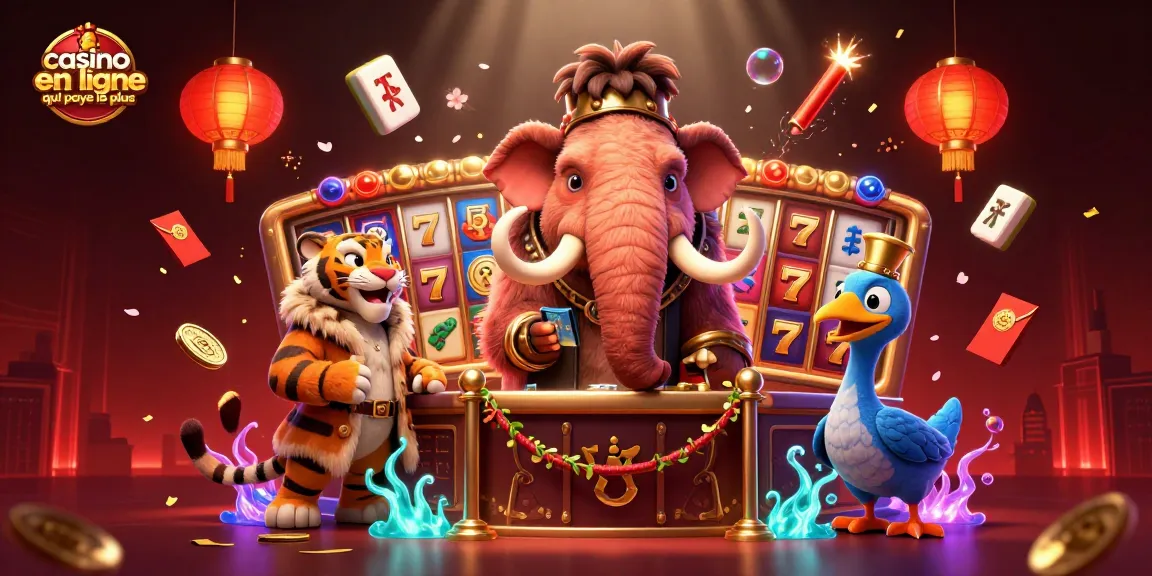 Visitez le casino en ligne qui paye le plus avec des mammouths et des tigres dans une scène animée riche