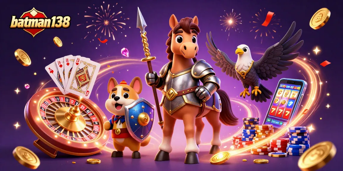 Engage with batman138 and enjoy thrilling casino adventures featuring knights, gems, and gold