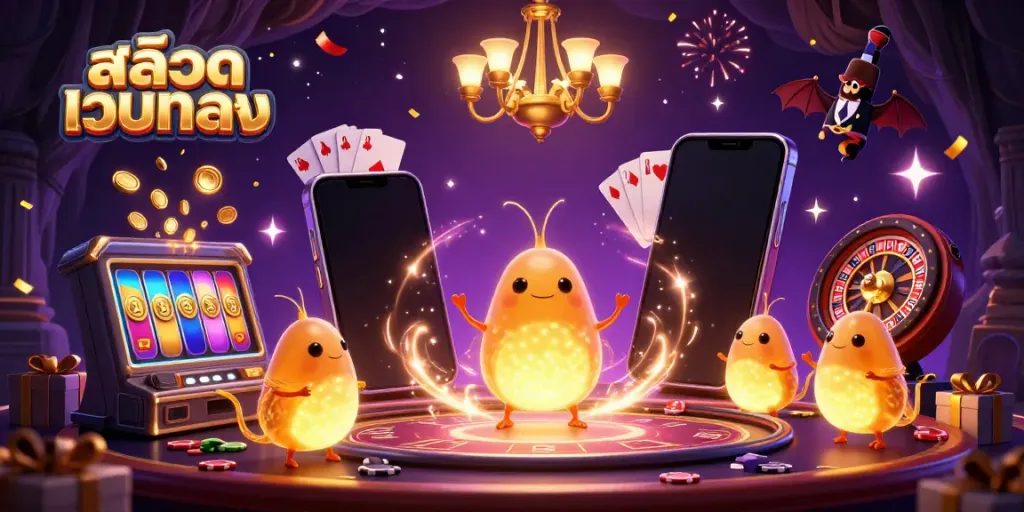 เล่นเกมสล็อตจาก สล็อตเว็บตรง ในบรรยากาศคาสิโนที่มีการเฉลิมฉลองอย่างสนุกสนาน
