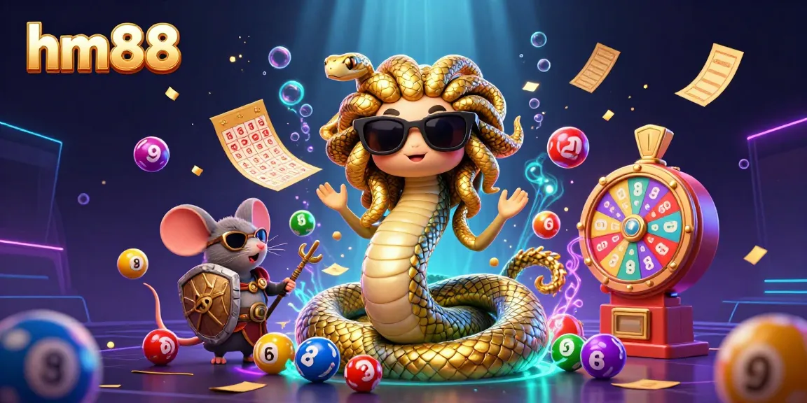Experience the excitement of hm88 with vibrant lottery elements in a dynamic casino scene.