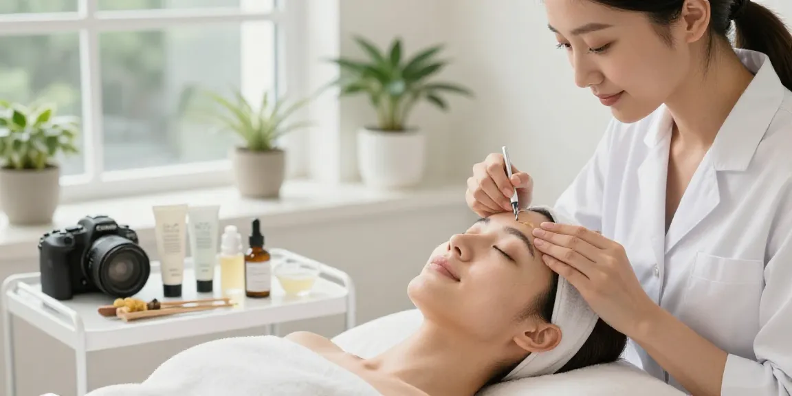 Augenringe wegbekommen with CCeye® treatment at a serene beauty clinic.