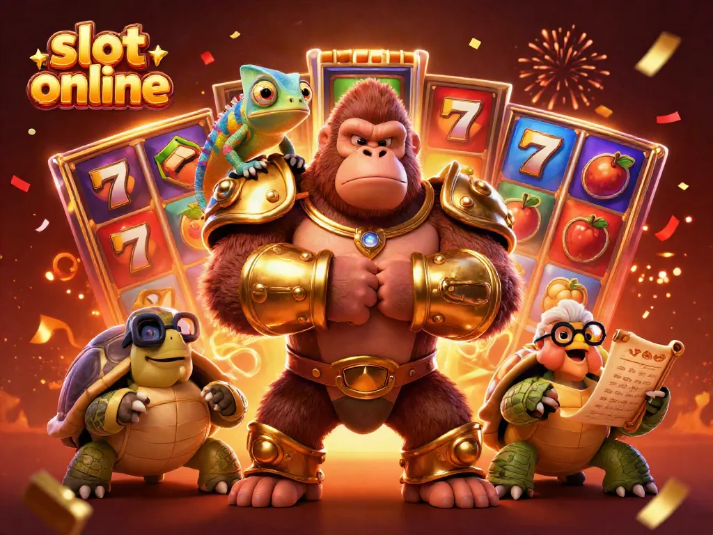 Experience the excitement of slot online with dynamic characters and cheerful gaming elements.