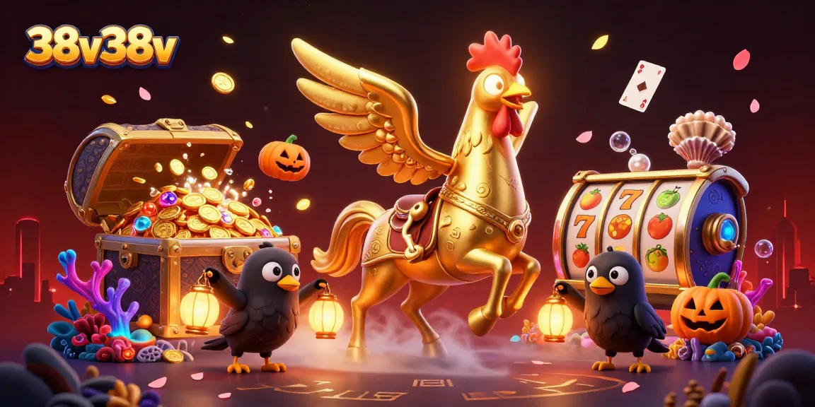 Experience the thrill of 38v38v in a magical casino scene with unique characters.