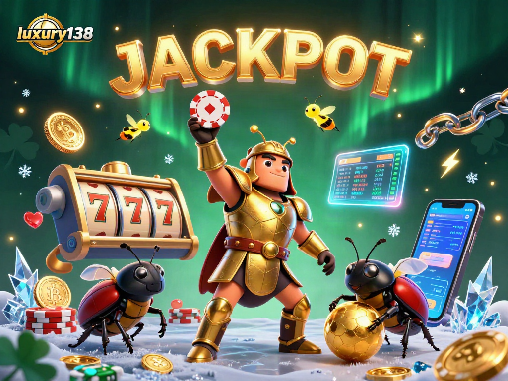 Bermain slot jackpot klasik dengan luxury138 dan karakter lucu sambil mengatur strategi taruhan.